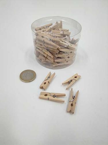 Mini Clothespins 3 cm 72 p. natural