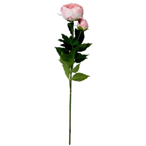 Kunstbloem Pioen x2 Roze