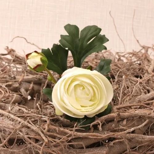 Kunstbloem Ranonkel Cream