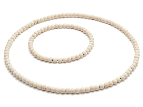 Anneau de perles en bois 20 cm