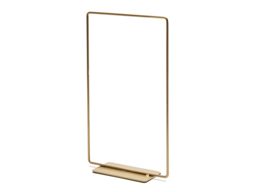 Rectangle sur socle 40x25 cm d'or