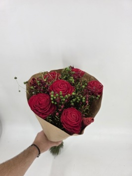 Shola Flower Boeket 50 cm Rood