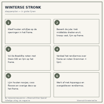 DIY Winterse Stronk - maisonannesuzanne- Dentergem - bloemschikmateriaal