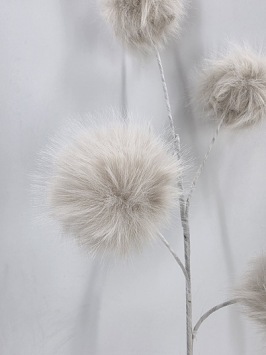 Stem Fluff Ball Cream 65 cm