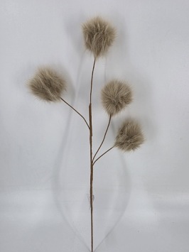 Stem Fluff Ball Light Brown 65 cm