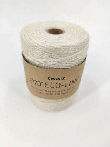 Seil Jute 0.3 cm 150 m. eco-line gebleicht weiss