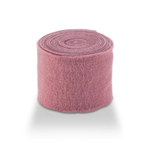 Felt wide 7.5 cm L= 5 m old-pink (VI14)