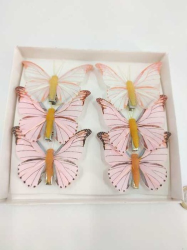 Papillon 7.5 cm 6 p. peach