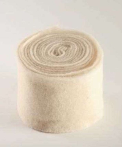 Felt wide 7.5 cm L= 5 m cream milk (WE04)